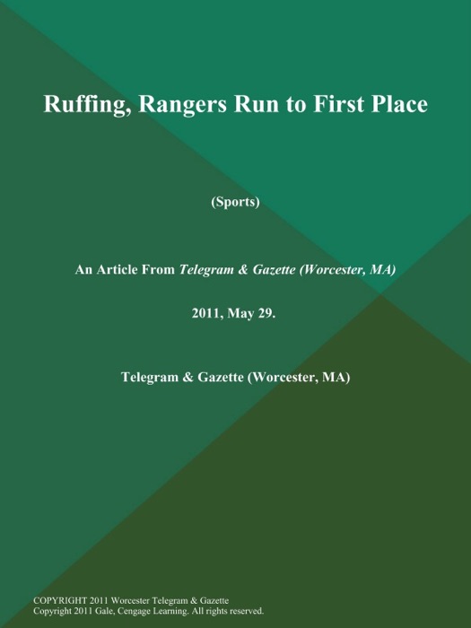 Ruffing, Rangers Run to First Place (Sports)