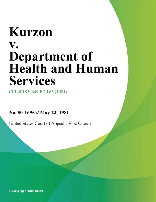 Kurzon v. Department of Health and Human Services