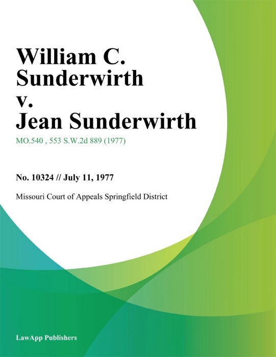 William C. Sunderwirth v. Jean Sunderwirth