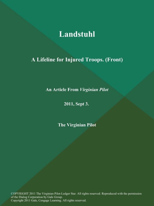 Landstuhl: A Lifeline for Injured Troops (Front)
