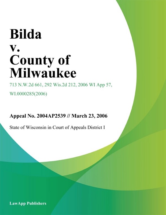 Bilda V. County Of Milwaukee