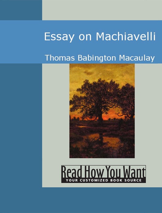 Essay on Machiavelli