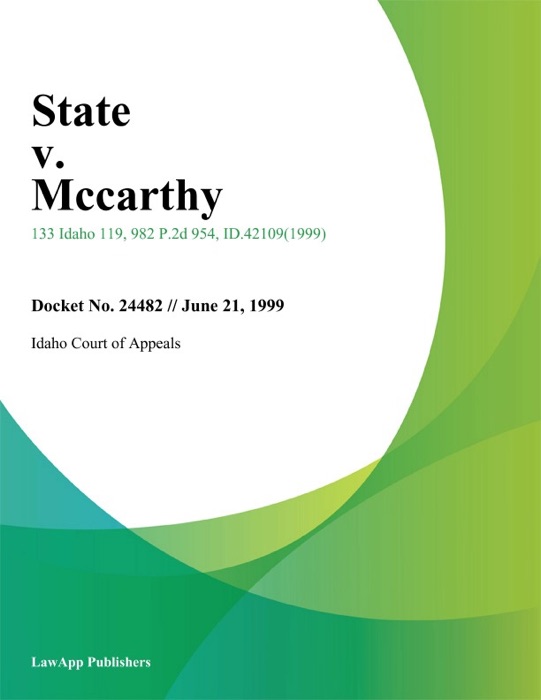State V. Mccarthy