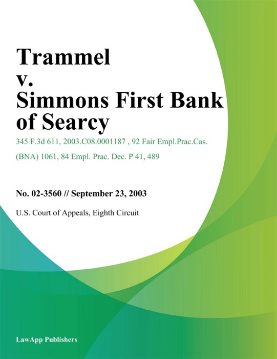 Trammel v. Simmons First Bank of Searcy