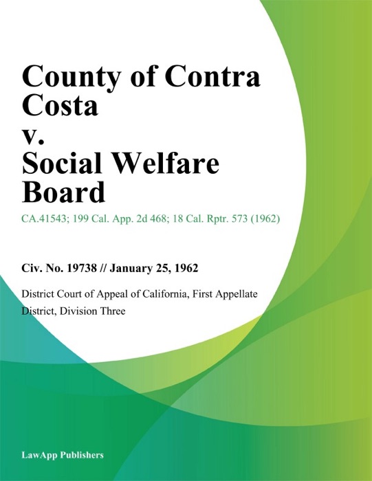 County of Contra Costa v. Social Welfare Board