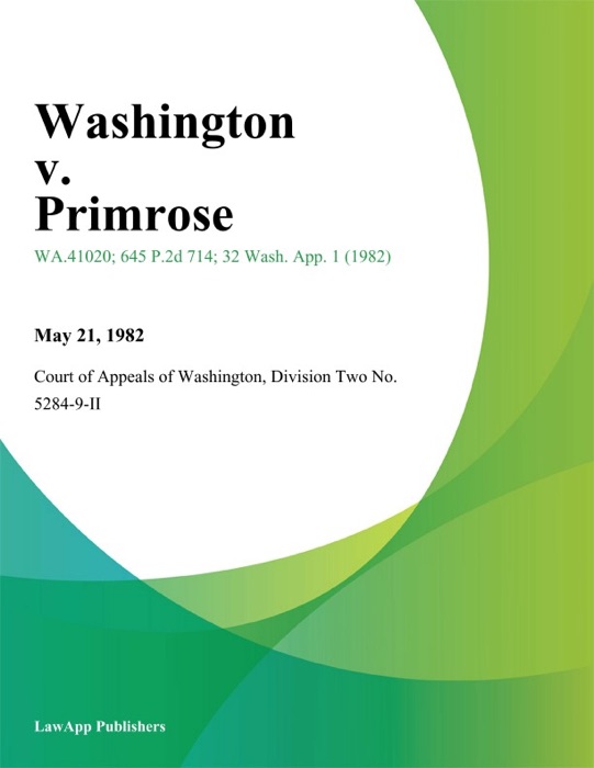 Washington v. Primrose