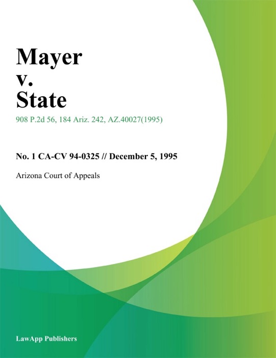 Mayer V. State