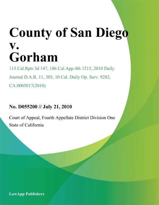 County of San Diego v. Gorham