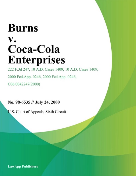 Burns V. Coca-Cola Enterprises