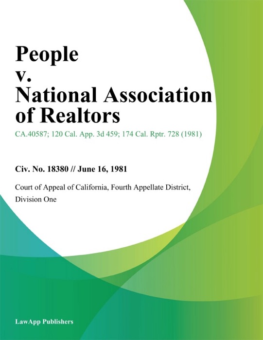 People v. National Association of Realtors