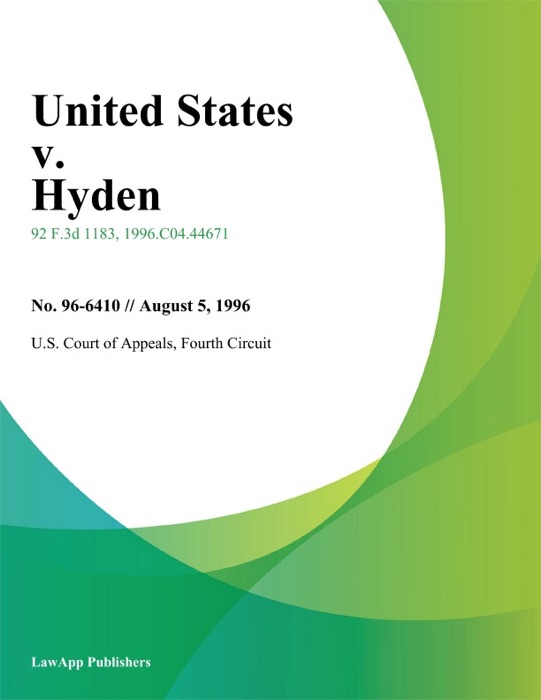United States v. Hyden