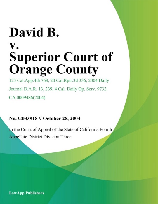 David B. V. Superior Court Of Orange County