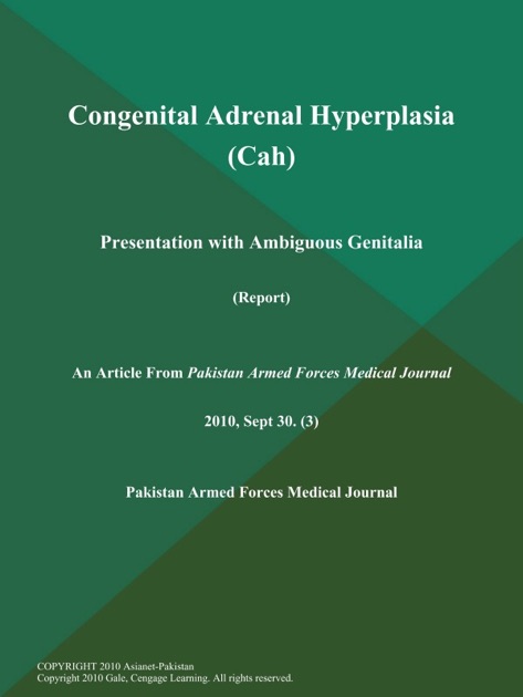 Congenital Adrenal Hyperplasia Cah Presentation With Ambiguous