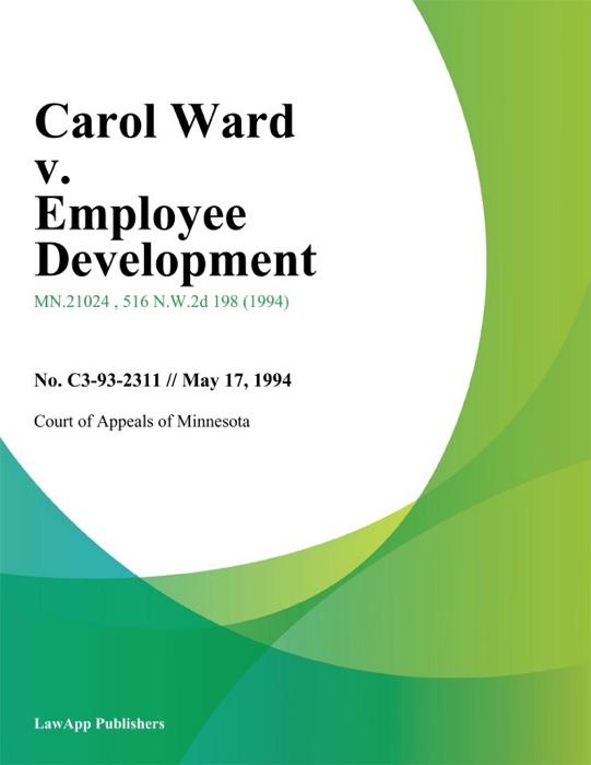 Carol Ward v. Employee Development