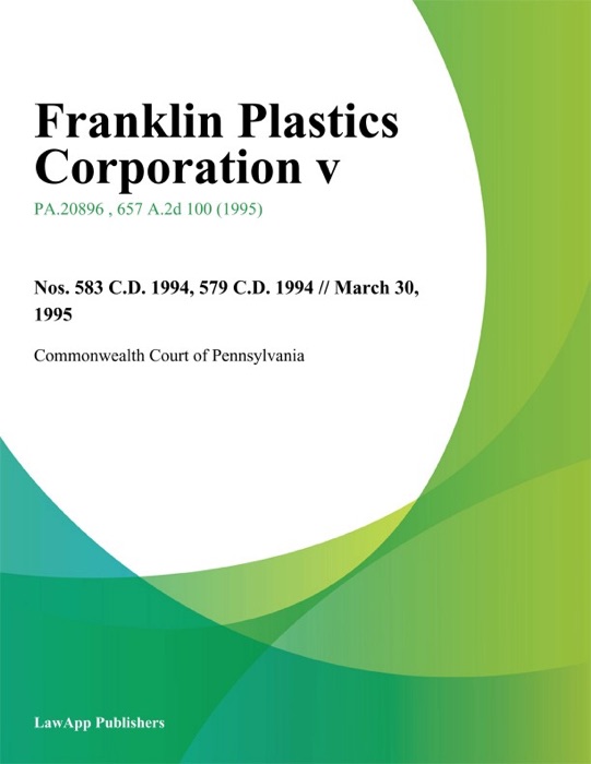 Franklin Plastics Corporation V.