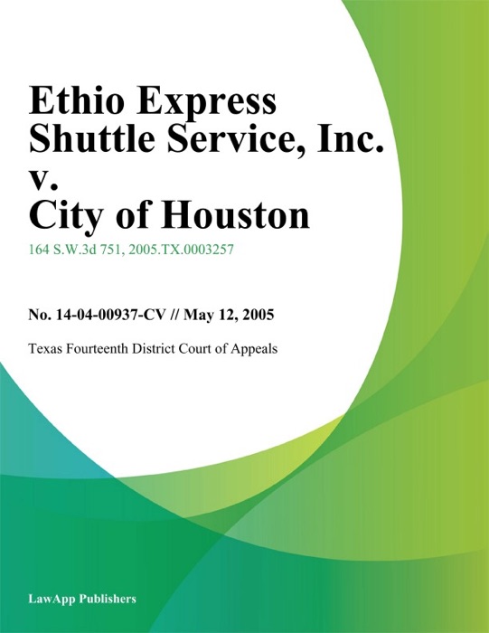 Ethio Express Shuttle Service, Inc. v. City of Houston