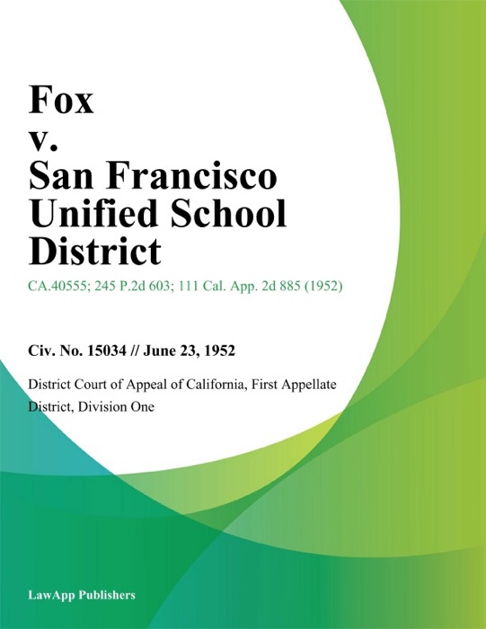 Fox v. San Francisco Unified School District