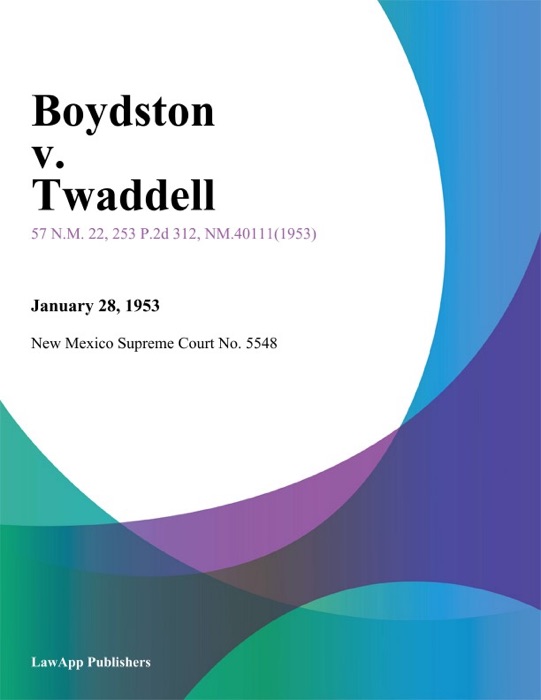 Boydston V. Twaddell