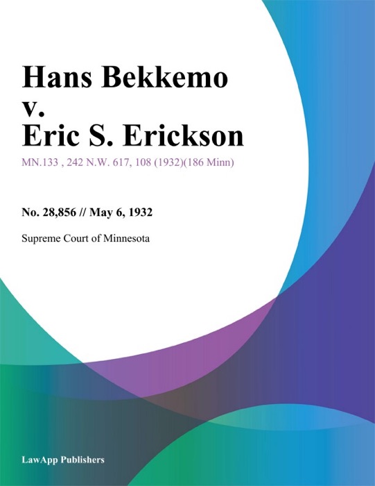 Hans Bekkemo v. Eric S. Erickson