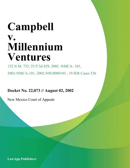 Campbell V. Millennium Ventures
