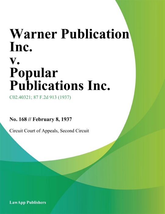 Warner Publication Inc. v. Popular Publications Inc.
