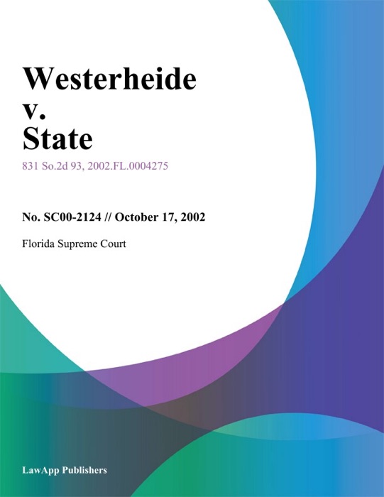 Westerheide V. State