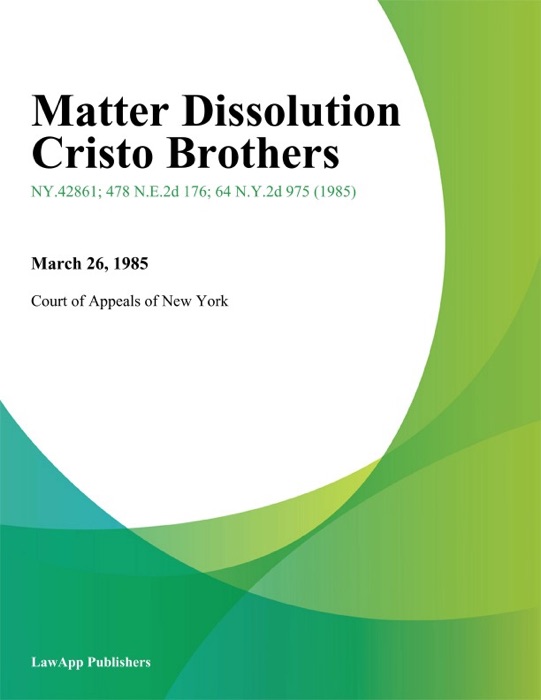 Matter Dissolution Cristo Brothers