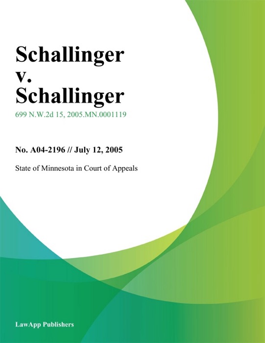 Schallinger v. Schallinger