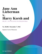 Jane Ann Lieberman v. Harry Korsh and