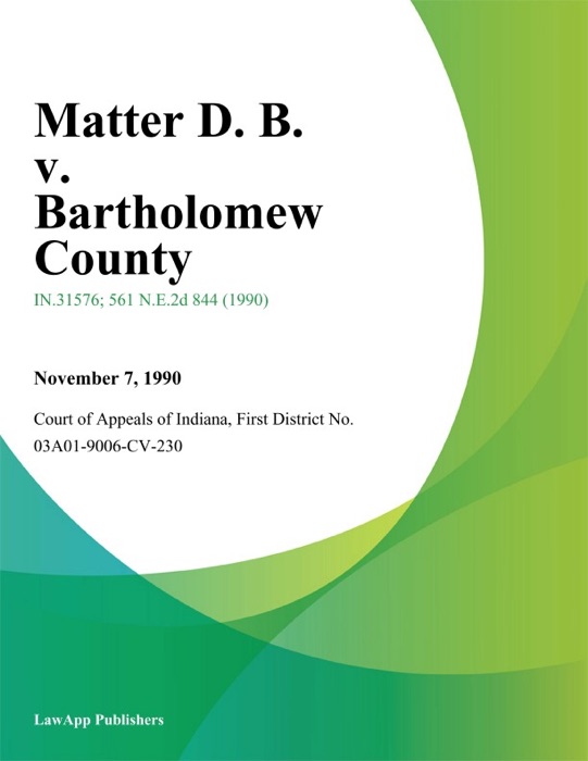Matter D. B. v. Bartholomew County