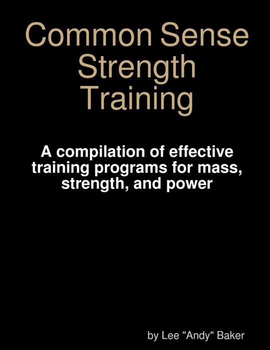 Common Sense Strength Training