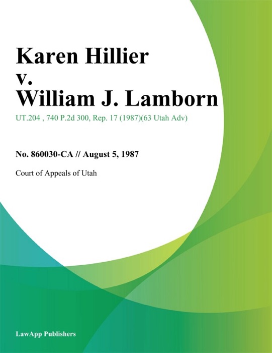 Karen Hillier v. William J. Lamborn