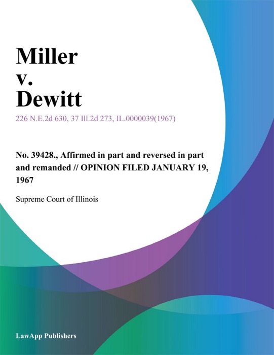 Miller v. Dewitt