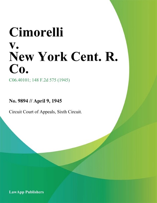 Cimorelli V. New York Cent. R. Co.