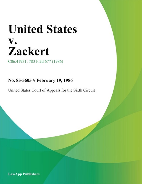 United States v. Zackert