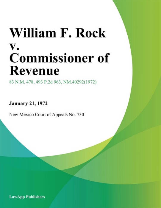 William F. Rock v. Commissioner of Revenue