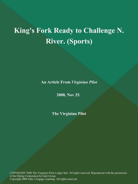 King's Fork Ready to Challenge N. River (Sports)