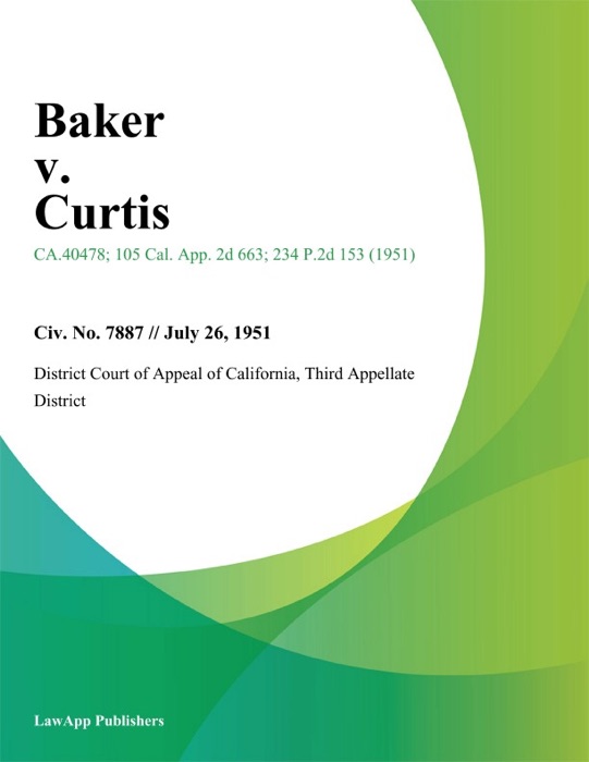 Baker V. Curtis