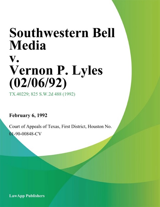 Southwestern Bell Media V. Vernon P. Lyles (02/06/92)