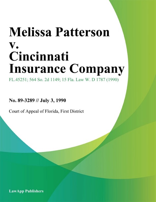 Melissa Patterson v. Cincinnati Insurance Company