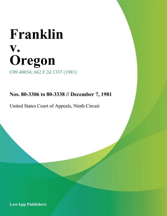 Franklin V. Oregon