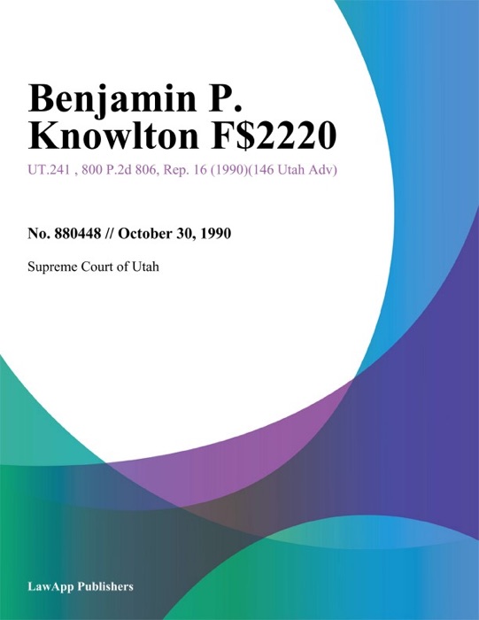 Benjamin P. Knowlton F$2220