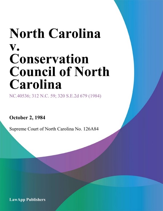 North Carolina v. Conservation Council of North Carolina