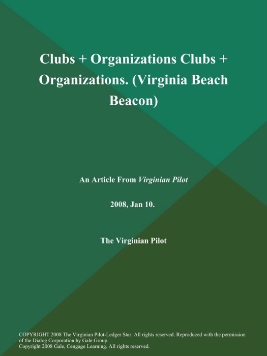 Clubs + Organizations Clubs + Organizations (Virginia Beach Beacon)