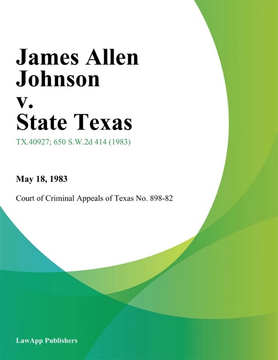 James Allen Johnson v. State Texas