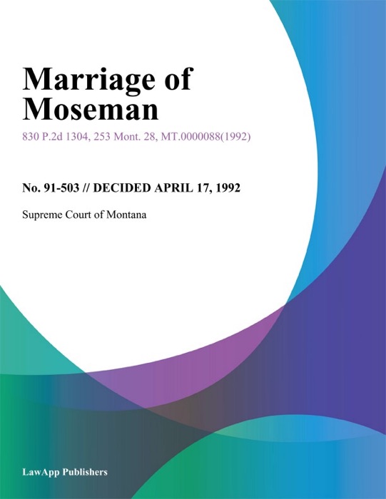 Marriage of Moseman