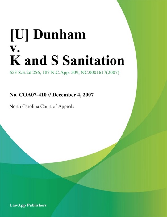 Dunham v. K And S Sanitation