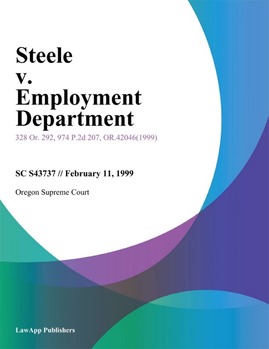 Steele v. Employment Department