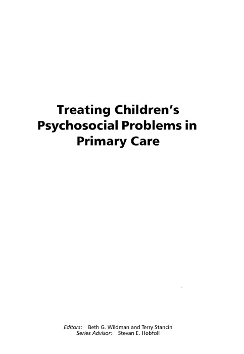 Treating Children's Psychosocial Problems in Primary Care