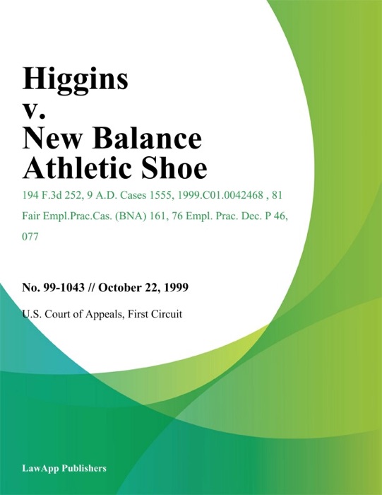 Higgins V. New Balance Athletic Shoe